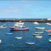 Picture Of Ships And Boats At Small Harbour